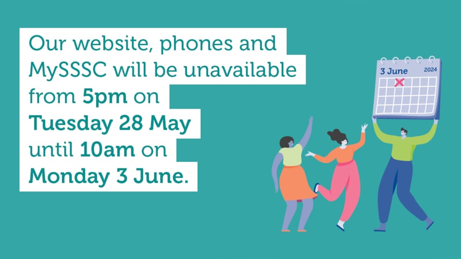 Planned downtime for all SSSC systems and website